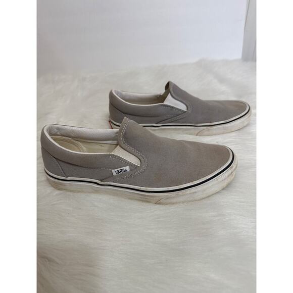 Vans Off The Wall Gray Slip On Shoes Size 9 Womens Trendy - Picture 5 of 7
